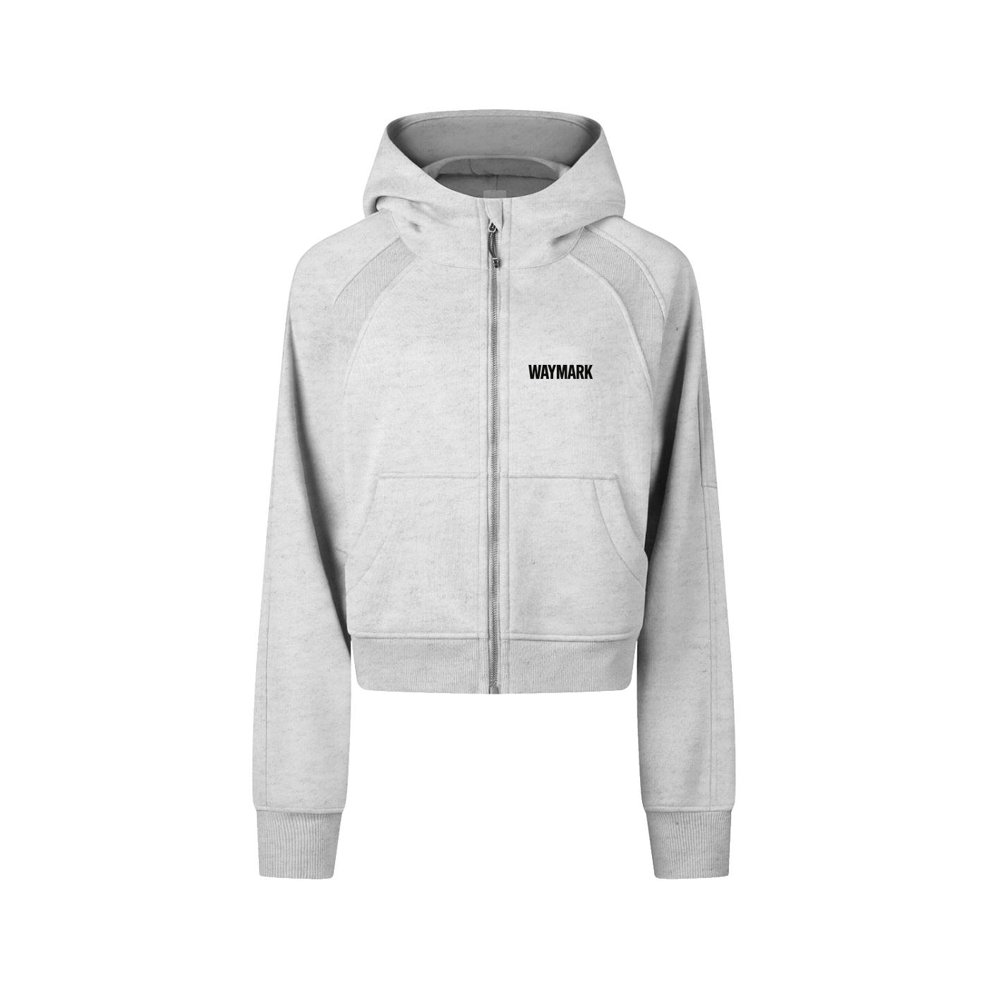 Cropped Zip-Through Hoodie
