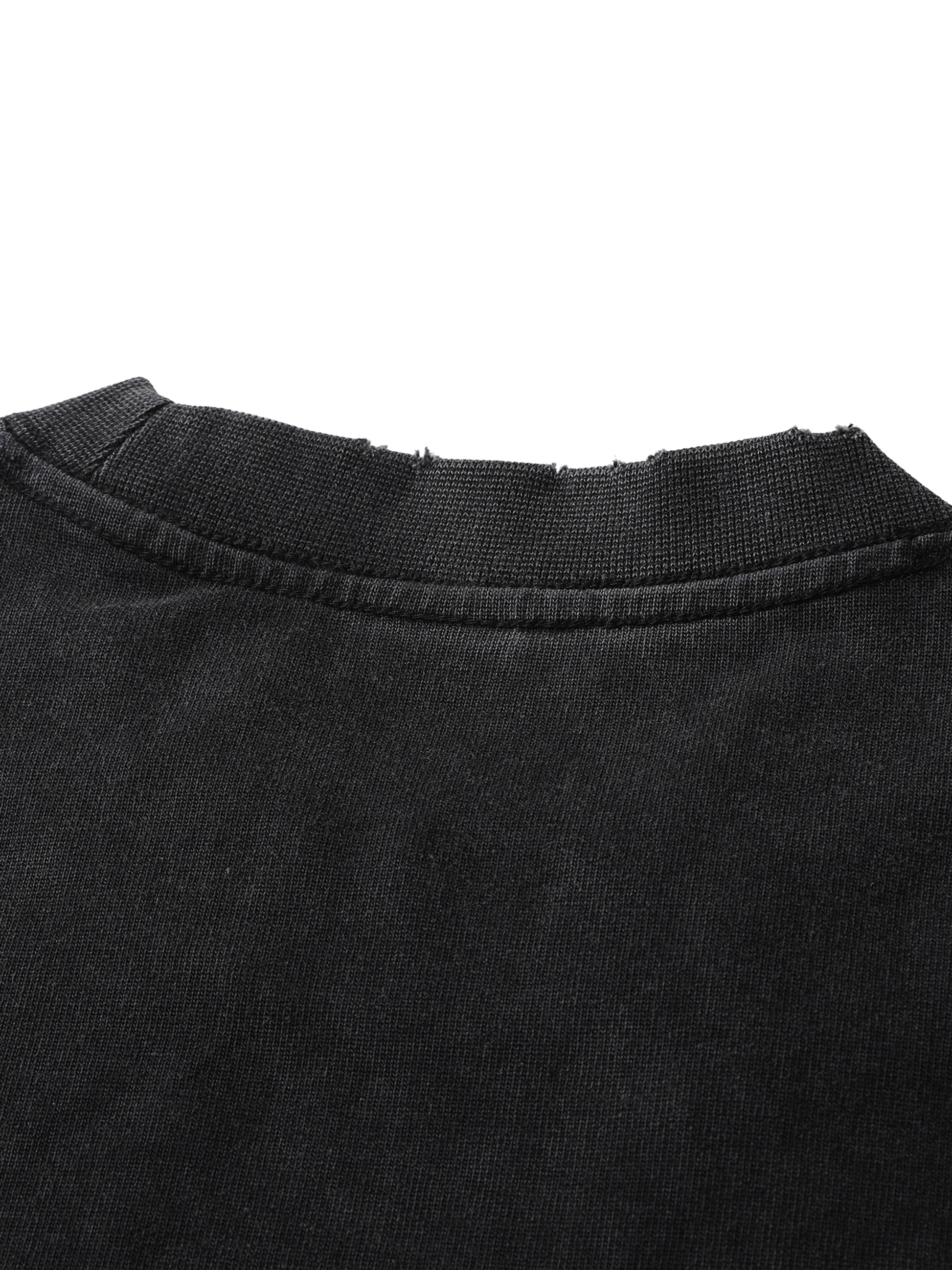 Heavyweight Vintage Washed Frayed T-Shirt