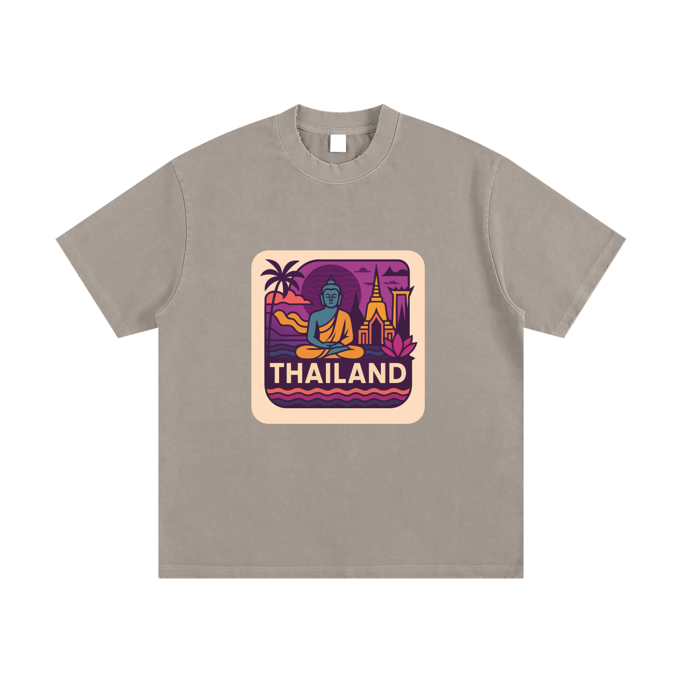 Heavyweight Vintage Washed Frayed T-Shirt