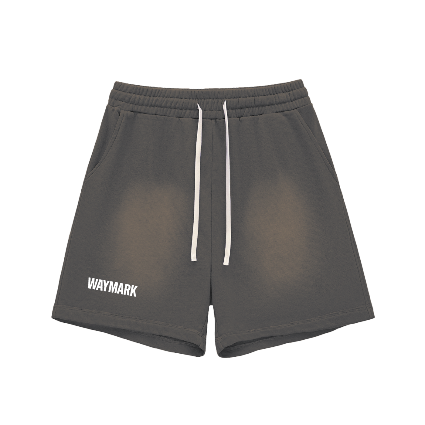 Sun Fade Raw Edge Cotton Shorts