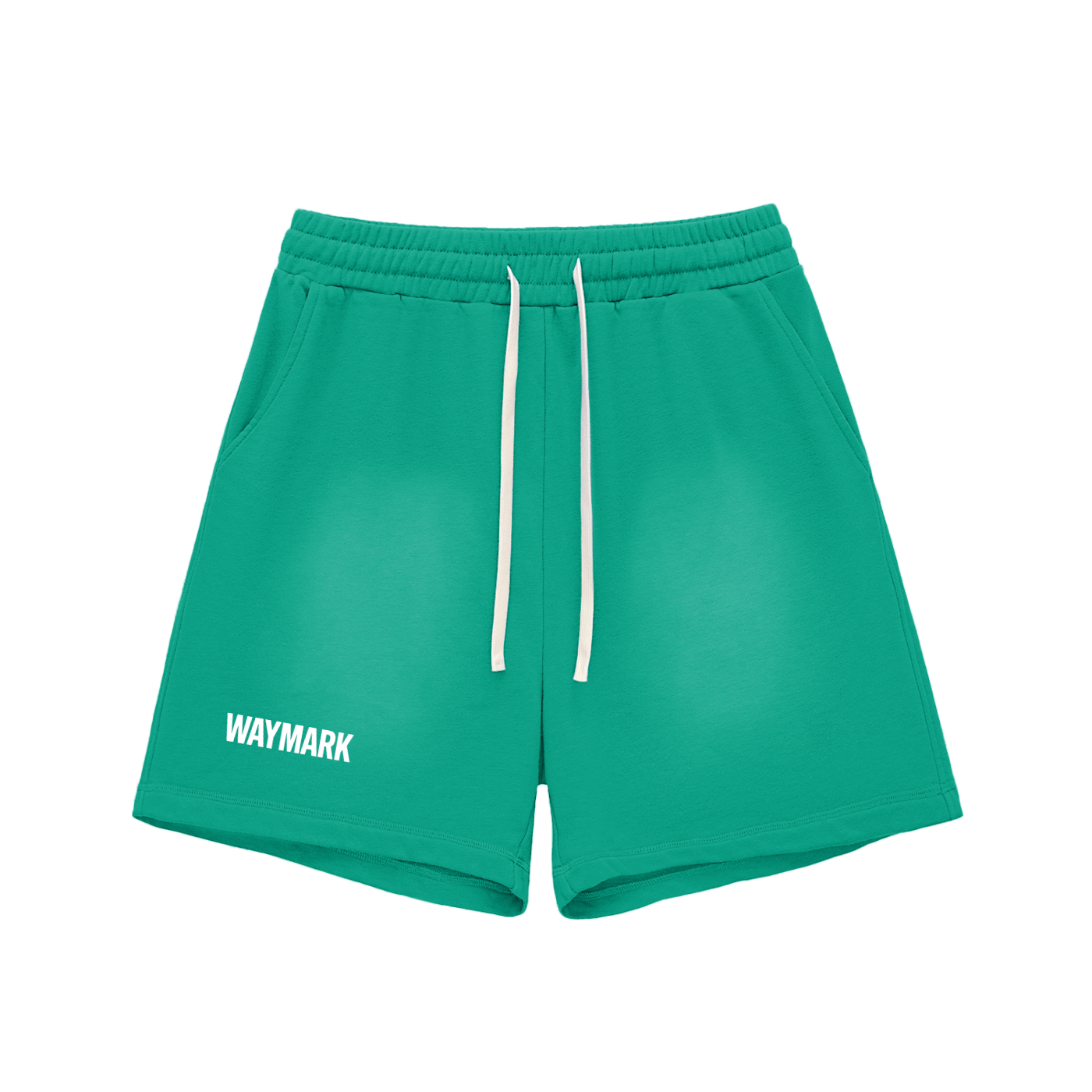 Sun Fade Raw Edge Cotton Shorts