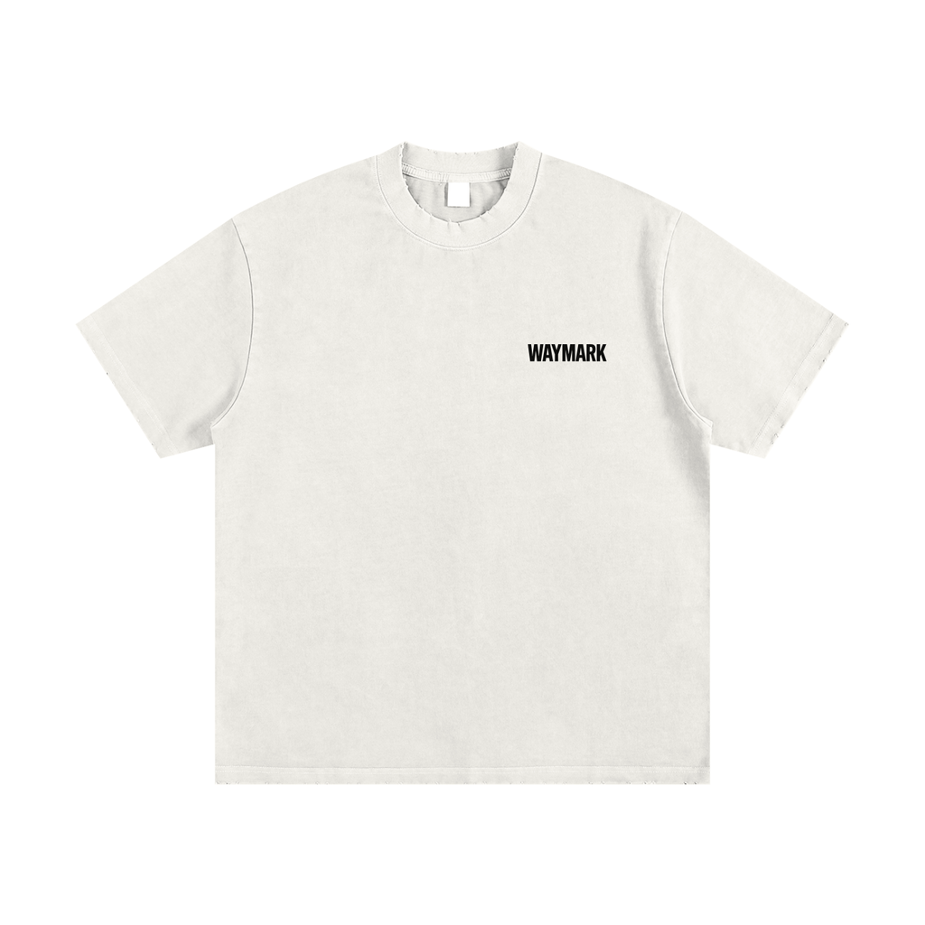 Heavyweight Vintage Washed Frayed T-Shirt